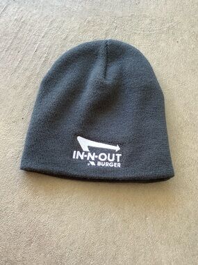 In-n-out burger grey knit beanie hat